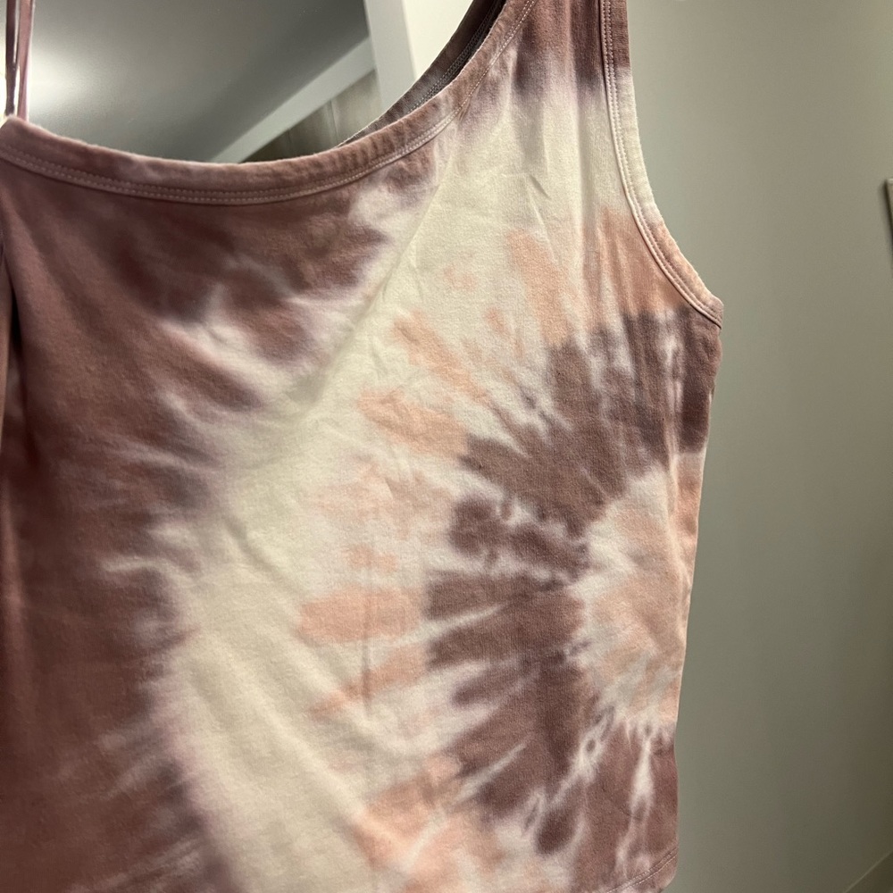 Tie dye one shoulder tank - American eagle